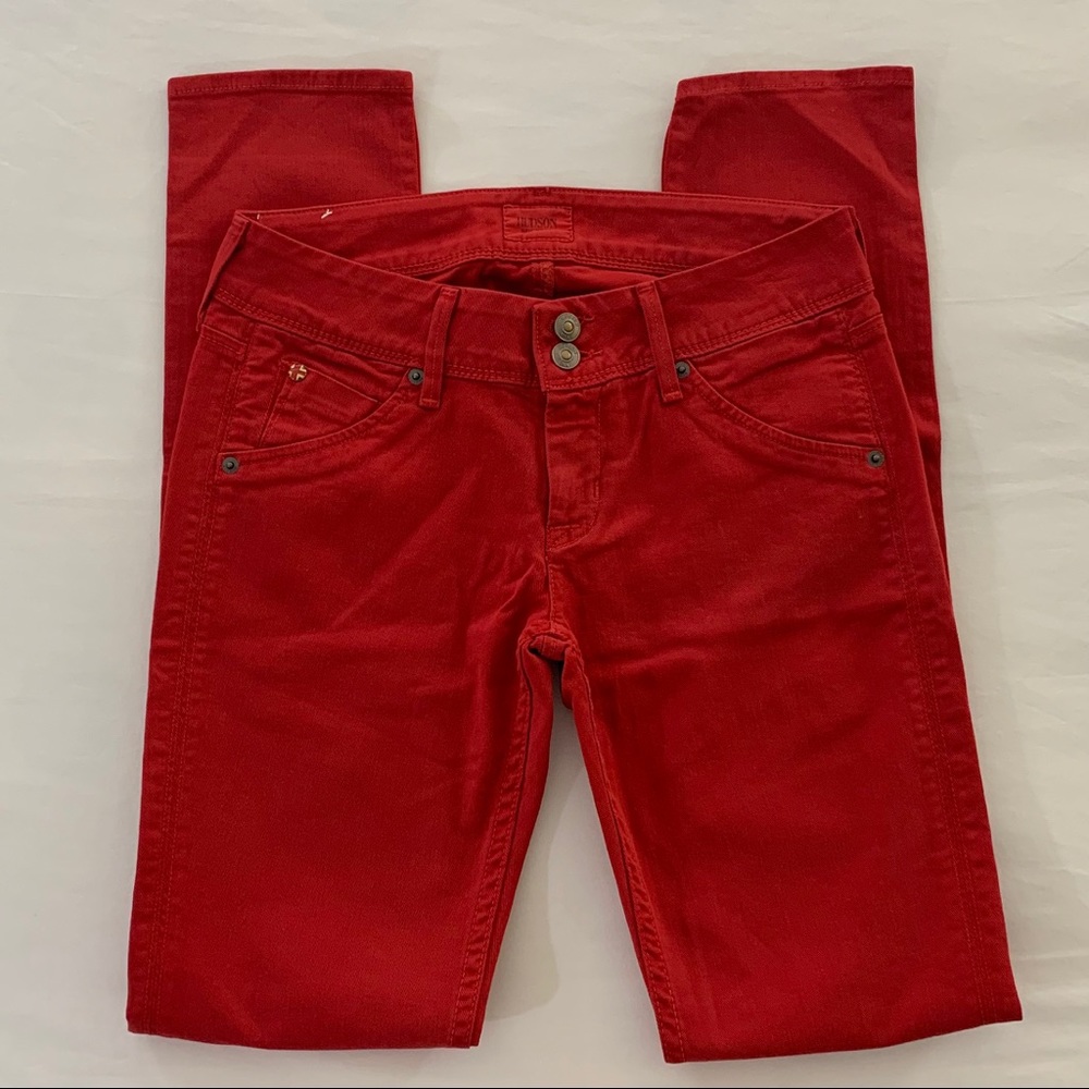 Hudson Collin Skinny Red Jeans NWOT